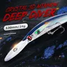 Deep Diver Minnow sinkenden Angel köder Wobbler 130mm 24g Kristall 3d harten Köder Megabass Cranbait