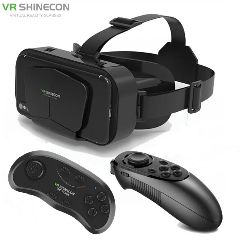 Original G10 IMAX Riesenbildschirm VR-Brille 3D Virtual Reality Box Google Kartonhelm für 4,7-7" Smartphone, passender Joystick Image