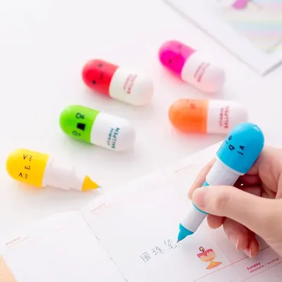 30 Pcs Ball Punkt Stifte Hersteller Großhandel Kreative Niedlichen Cartoon Pille Ball-punkt Stift