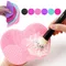 Schrubben Pad Kosmetik Pinsel Reinigung Pad Silikon Mit Saugnapf Apple Reiniger Reinigung Schrubben Pad Schönheit Liefert