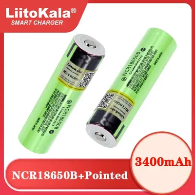 Heißer Liitokala Original NCR18650B 3 7 v 3400mAh 18650 Lithium-Akku mit Spitzen (Keine PCB)