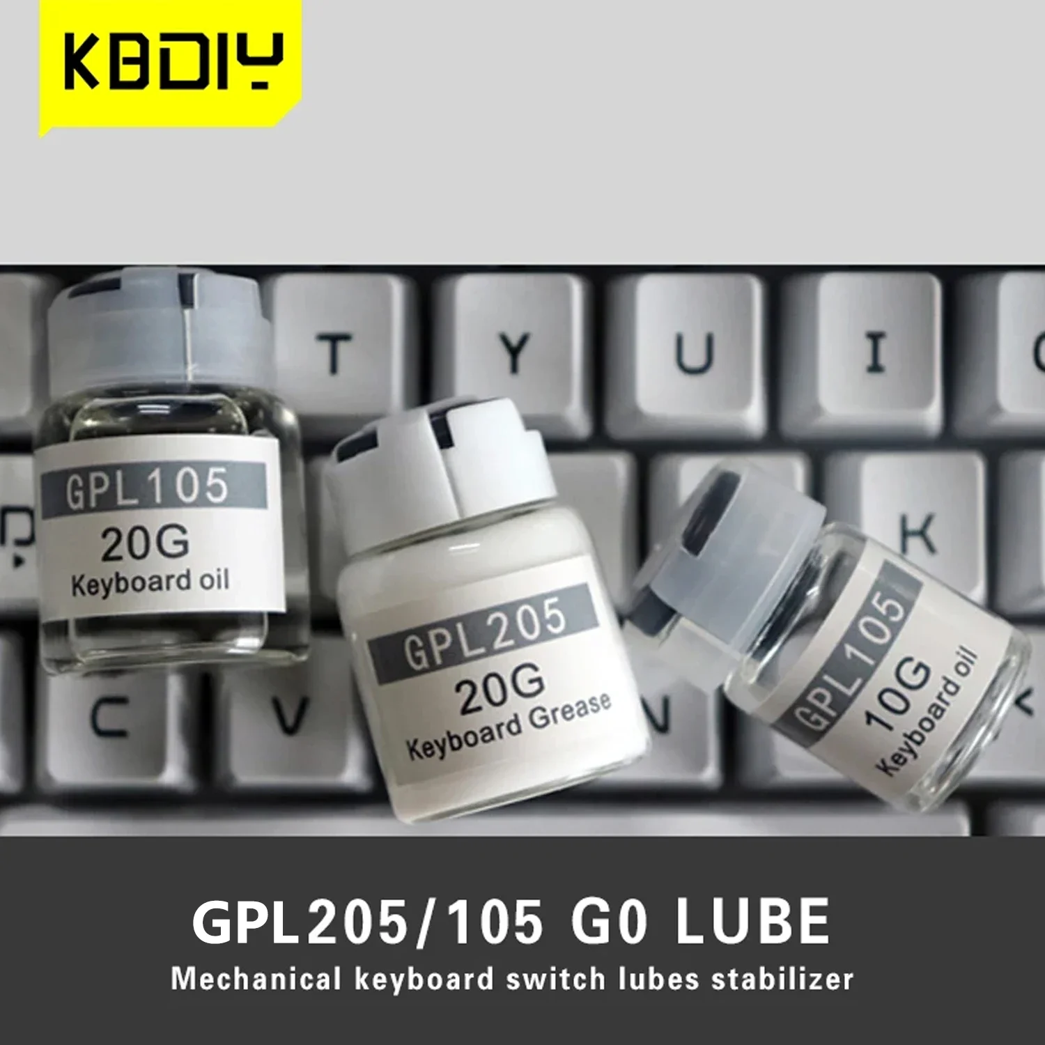 KBDiy Schalter Schmierfett Öl GPL 105/205 DIY mechanische Tastatur Tastenkappen Schalter Stabilisator Schmiermittel für GK61 Anne Pro 2 TM680 Image