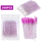 100/200Pc Einweg Make-Up Pinsel Kristall Lip Gloss Microbrush Mascara Wands Applikator Wimpern