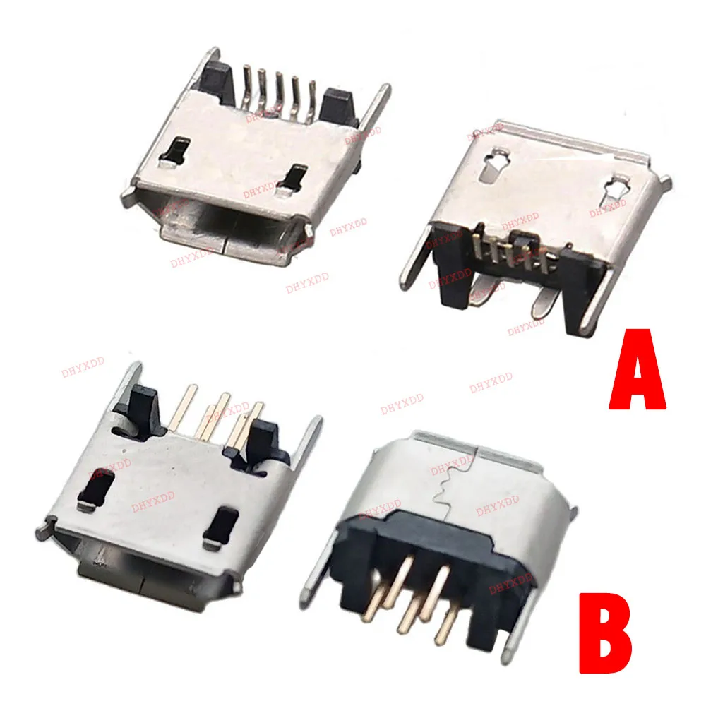2-10 Stück Micro Mini USB Jack Buchse Ladeanschluss Dock für Alpha 200 Garmin Edge 820 Garmin Edge 520 5P Stecker Ersatz Image