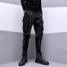Houzhou Techwear schwarze Cargo hose für Männer Cargo hose männliche japanische Streetwear Hip Hop