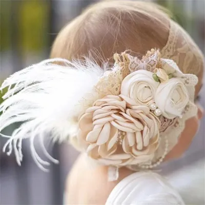 Vintage Blume Stirnband Baby Mädchen Headwraps Neugeborenen Fotografie Requisiten Geschenke Spitze