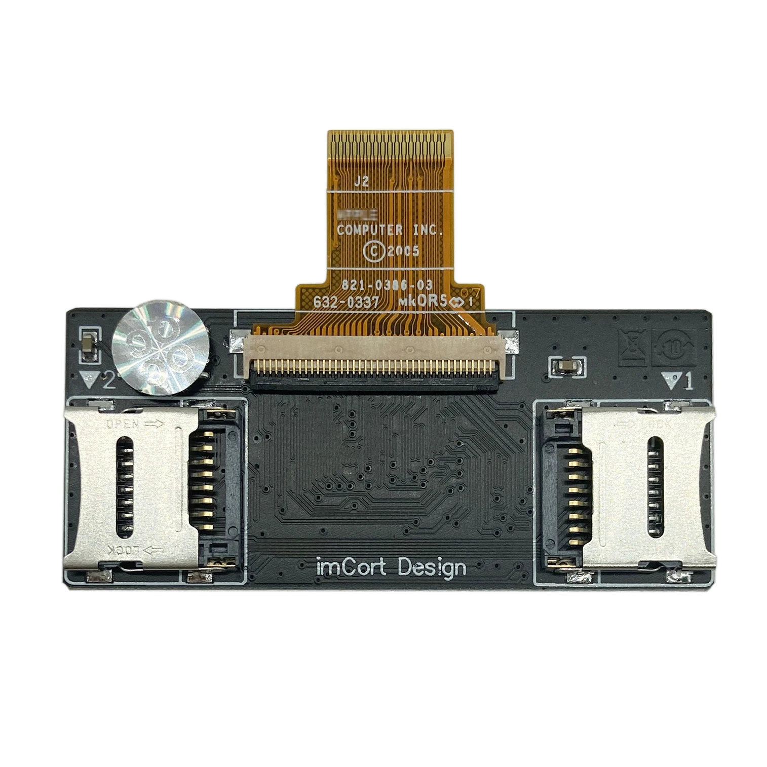 iFlash Dual Micro SD TF-Kartenadapter für iPod Classic Video SSD Ersatz MK8022GAA HS12YHA HS081HA MK1634GAL MK1231GAL HDD IPC Image