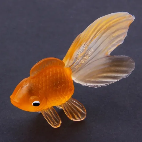 20 stücke Gummi Simulation Kleine Goldfisch Gold Fisch Kinder Spielzeug Dekoration Bad Spielzeug