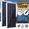 100w Solar panel Kit Dual 12V USB mit 30a/60a/100a Controller Solarzellen Poly Solarzellen für Auto