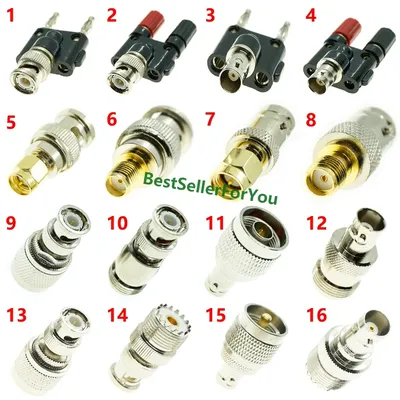 Bnc männlich weiblich zu sma uhf n pl259 so 239 2x Banane männlich weiblich rf Stecker Adapter