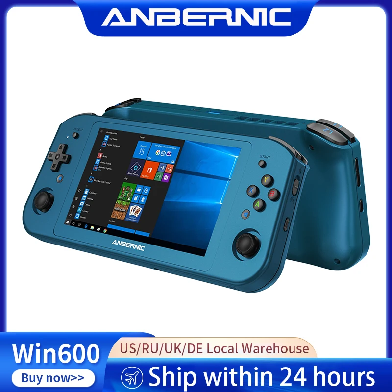 ANBERNIC Win 600 PC-Spiele Handheld AMD 3020e/3050e 5,94 Zoll IPS-Bildschirm Büro-Videospielkonsole Windows 10 WiFi5 Pocket Laptop Image