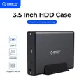 ORICO 3 5 zoll HDD Fall Typ C Festplatte Gehäuse SATA zu USB 3 1 Externe Festplatte Reader für