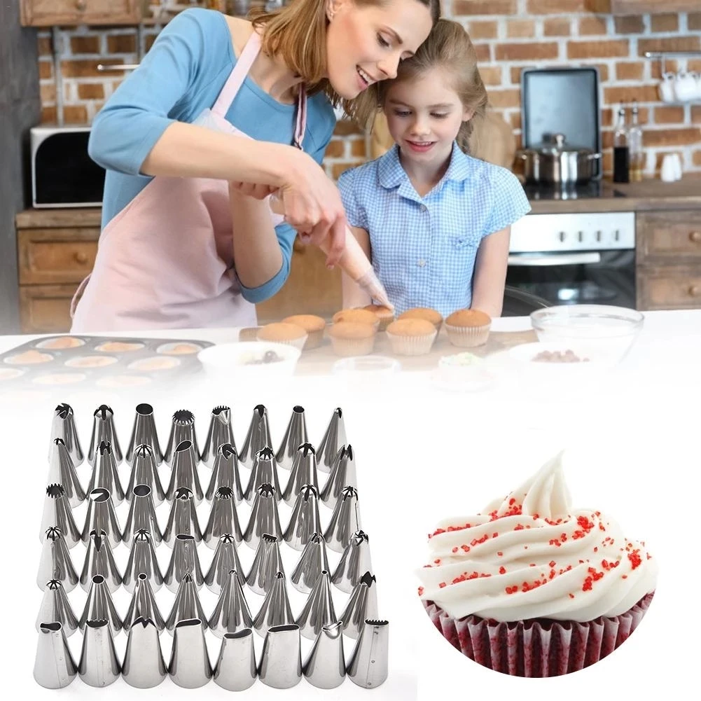 Kuchen Dekorieren 24/48 Teile/satz Gute Qualität edelstahl Icing Friedliche Düsen Gebäck Tipps Set Kuchen Backen Werkzeuge Zubehör Image
