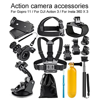 10 in 1 Sport kamera Erweiterungs kit Gopro 11 Zubehör/Dji Action 3/Tasche 3/Insta 360 Ace Zubehör