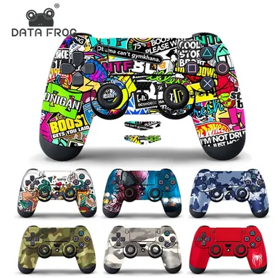 Daten Frosch Stile Schutz Aufkleber Abdeckung für ps4 Pro Slim Skin Aufkleber für Sony Playstation 4