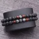 Paar armband set natürliche Stein armband/perlen/lava/homme/mode/armreifen Armband Männer Holz perle