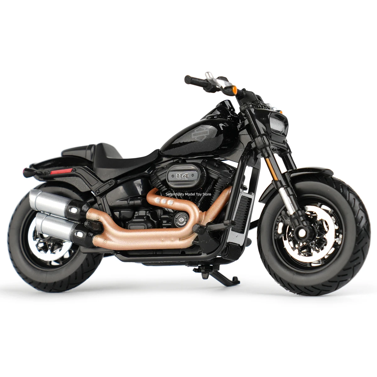 Maisto 1:18 Harley Davidson 2022 Fat Bob 114 Druckgussfahrzeuge, Sammlerstücke, Hobbys, Motorradmodell, Spielzeug
