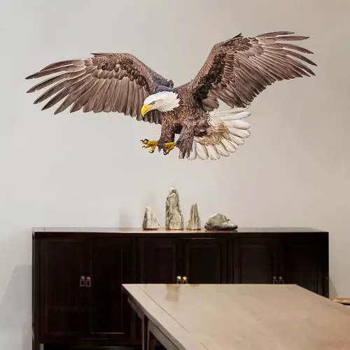 Kreative Fliegen Weißkopfseeadler Removable Wall Decals Schälen und Stick Adler Tapete Wand Kunst