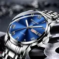 BELUSHI Herrenmode Business Quarz Uhren Top Luxus Marke Voller Stahl Wasserdicht Analog Armbanduhren