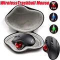 Missgoal 2 4G Wireless Trackball Maus Vertikale Laser Mäuse Mit Harte Schutzhülle Für Laptop 1600DPI