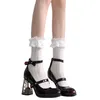 Mary Jane Schuhe für Frauen Sommer elegante Rose Block Absatz Lolita Mädchen plus Größe runden Kopf Französisch Schnalle Pumps Frau Schuhe