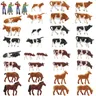 Evemodel 36 stücke Modelle isen bahnen ho Maßstab 1:87 Modell Pferde Kühe Nutztiere mit