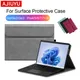 Ajiuyu Flip Cover Pu Ledertasche für Microsoft Surface Pro 9 8 7 7plus 6 5 4 Tablet Hülle für