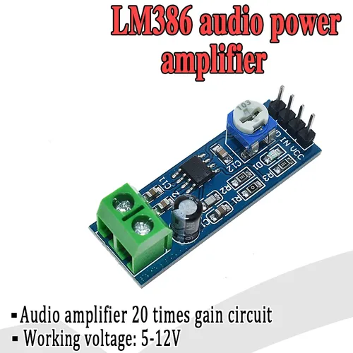 LM386 audio power verstärker modul 200 mal gewinnen verstärker bord mono power verstärker 5V-12V