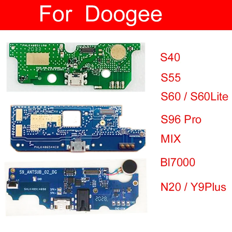 Für Doogee S60 Lite S40 S55 S96 Pro MIX BL7000 N20 Y9Plus USB Lade Port Bord Mikrofon USB Ladegerät Bord motor Stecker Image