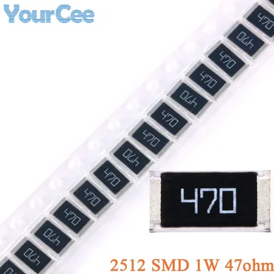 100 Stück/10 Stück 47 Ohm 2512 SMD Chip-Widerstand 47 Ohm 47R 470 1 W 5 % passiver Image