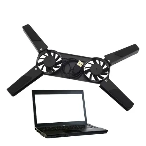 Laptop Cooling Stand Fan Dual USB Powered Fan Cooling Pad Stand Faltbare Kühler Fan Anti-Slip Laptop
