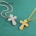 Dawapara Östlichen Orthodoxen Serbisch Kreuz Anhänger Halskette Edelstahl Schmuck Talisman Charme