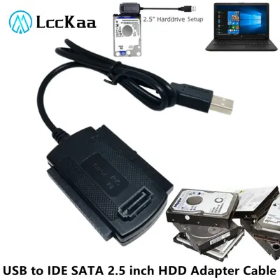 LccKaa USB 2 0 zu IDE SATA S-ATA 2 5 3 5 HDD Festplatte Adapter 3 in 1 2.5/3 5 zoll Externe Optische