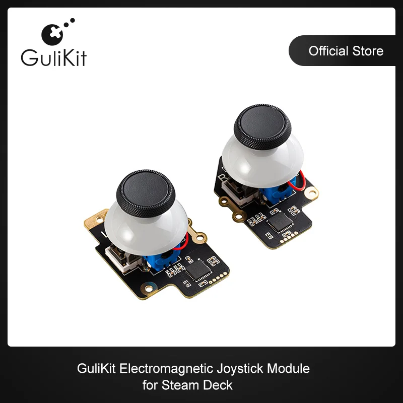 Gulikit SD02 Elektromagnetisches Joystick-Modul für Steam Deck Typ A und Typ B Joystick, kein Driften, Joystick-Design für Reparatur Image
