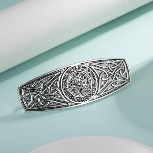 Skyrim Kompass Haarnadeln Vintage Amulett Celtics Knoten nordische Runen Baum des Lebens Haars pange