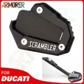 2022 motorrad Ständer Seite Stand Platte Pad Für Ducati Scrambler 1100 Scrambler1100 Icon Dark Wüste