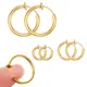 5/1Pairs Edelstahl Ohne Ohr Löcher Clip Hoops Ohne Bohren Ohrring für Clip Ohrring Ohne Piercing