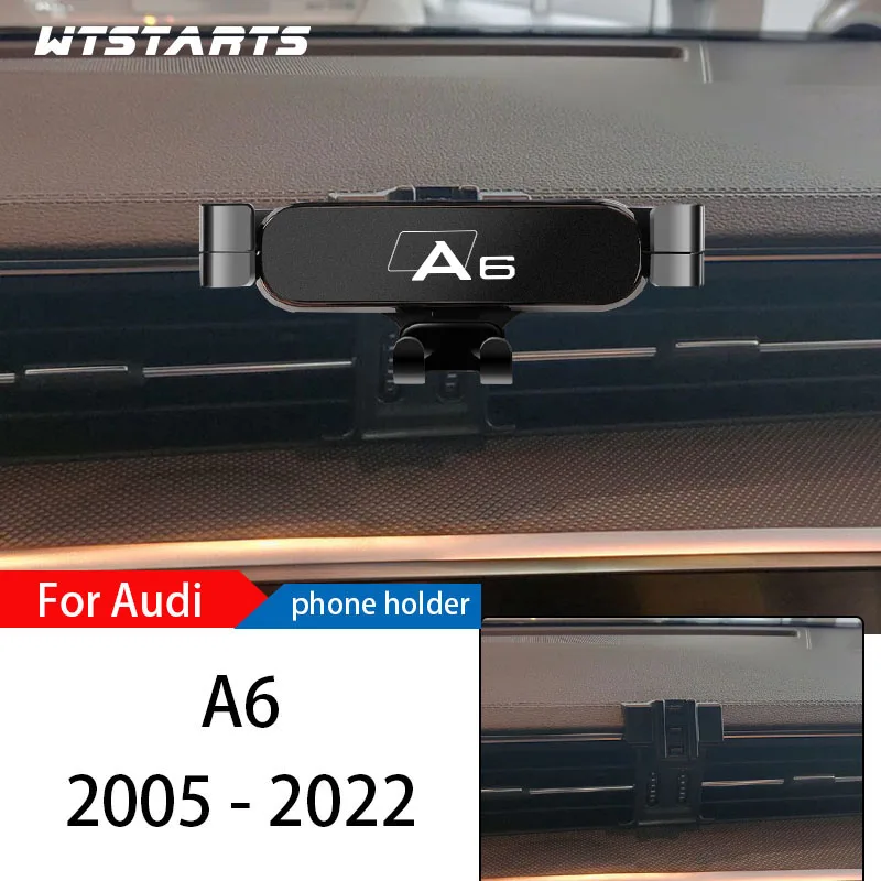 Auto Telefon Halter Halterung Ständer Für Audi A6 C6 C7 C8 2005-2022 Einstellbare GPS Navigation Handy Halterung innen Zubehör