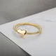 2021 neue Weibliche frauen Ringe Hochzeit Edelstahl Liebe Herz Runde Ring Geschenke Mädchen Party