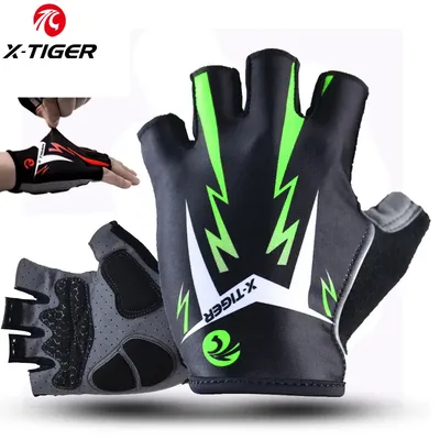 X-Tiger Radfahren Handschuhe Herren MTB Road Handschuhe Reflektierende Mountainbike Halb Finger