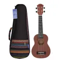 Hohe Qualität 21 Zoll Sopran Ukulele / Ukulele Tasche Sapele Holz 15 Fret Vier Saiten Hawaii Gitarre