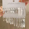 Trendy Ohrringe Set für Frauen Mädchen Einfache Silber Farbe Perle Metall Kreis Hoop Ohrringe