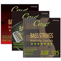 Caye bw Serie 4/5/6 Stück Bass saiten Sechseckiger Stahl kern Innen draht Bass Saiten Saiten Saiten