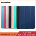 Tablet fall für huawei media pad t3 10 2017 AGS-W09 AGS-L09 AGS-L03 trifold stand leder flip cover