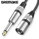 DREMAKE Mic Kabel Jack 6 35mm 6 5mm Stecker auf XLR Male 6 3mm 1/4'' zu XLR Mikrofon Audio Kabel für