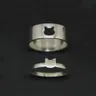 2 Pcs Katze Ring Set Für Paare Passenden Ringe Für Ihn Für Ihre Nette Kitty Ring Jahrestag Dainty