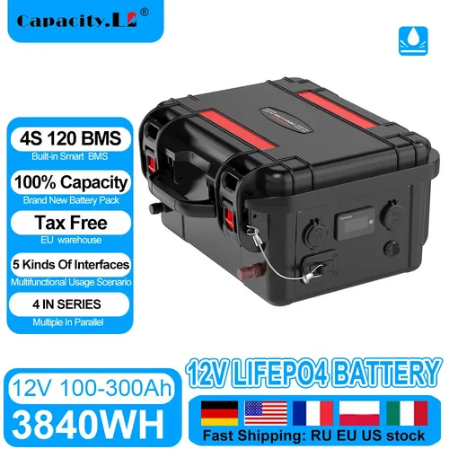 12v 120ah lifepo4 batterie 100ah wiederauf ladbare batterien lithium batterie pack150ah mit bms für