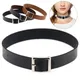 Gothic Kette Halskette Leder Halsband Partei Punk Choker Kragen Goth Halskette Frauen Schwarz Leder