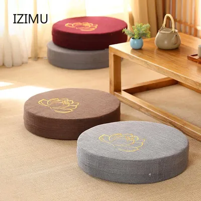 IZIMU 40X6CM Yoga Meditieren PEP Harte Textur Meditation Kissen Rückenlehne Kissen Japanischen Image