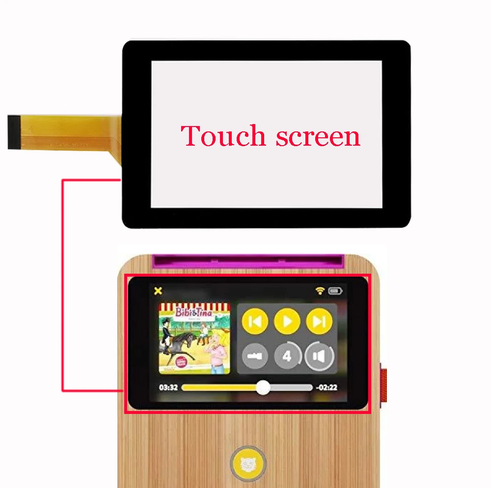 4,3 "Neue Touchscreen Für Tigerbox touch 1201 1202 1203 1233 Touch screen panel Digitizer Glas TouchSensor XLD438-V0 FPC XLD438